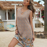 Zeagoo Dresses Women's Sleeveless Bohemian Dress (DE Only)