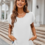 Zeagoo Short Sleeve Sweater Knit Going Out Sweater Tops