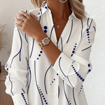 Wavy Collar Dress Shirt