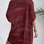 Zeagoo Short Sleeve Boho Oversized Knitted Cardigan