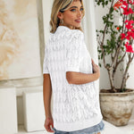 Zeagoo Short Sleeve Crochet Cardigan