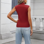 Zeagoo Women's 2024 Mock Turtle Neck Sweater Vest