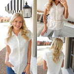 Zeagoo Women's Blouse Casual Short Sleeve Shirt (DE Only)