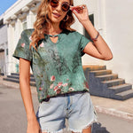 Zeagoo T Shirts Women American Flag Tops