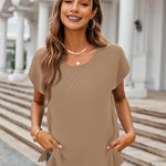 Zeagoo Short Sleeve Sweater Knit Going Out Sweater Tops