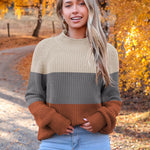 Zeagoo Women's 2024 Fall Turtleneck Sweaters Loose Knit Pullover
