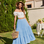 Zeagoo Rock Damen Elegant Hohe Taille Skirt (DE Only)