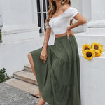 Zeagoo Rock Damen Elegant Hohe Taille Skirt (DE Only)