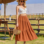 Zeagoo Long Women's Elegant Maxi Skirt with Pockets (DE Only)