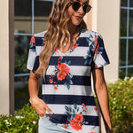 Zeagoo Short Sleeve Shirts Dressy Tops with Pleats