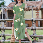 Zeagoo Women Floral Summer Dress Casual Beach Dress