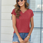 Zeagoo Short Sleeve Shirts Loose Fit V Neck T Shirts