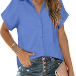 Zeagoo Women's Blouse Short Sleeve Shirts (DE Only)
