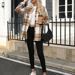 Zeagoo Women's Checked Shirt-Jacket
