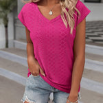 Zeagoo T Shirt Women's V-Neck Short Sleeve Blouse Top (DE Only)