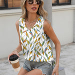 Zeagoo Women Eyelet Tank Tops Sleeveless Shirts V Neck Cute Top