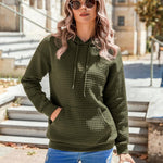 Zeagoo Hoodie Oversize Hoodie Casual Waffle Pullover (DE Only)