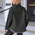 Zeagoo Jean Jackets Ripped Stretchy Denim Jean Jacket