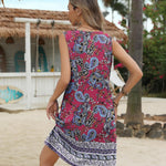 Zeagoo Dresses Women's Sleeveless Bohemian Dress (DE Only)