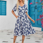 Zeagoo Summer Dresses Midi Tiered Casual Dress
