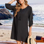 Zeagoo Summer Dresses Women's Bohemian Flower Dress (DE Only)