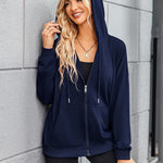 Zeagoo Lightweight Hoodies Full Zip Up Oversized Sweatshirts