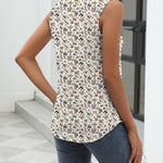 Zeagoo Sleeveless Button Down Shirts V Neck Solid Tank Tops