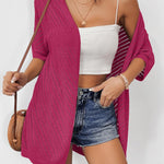 Zeagoo Short Sleeve Crochet Kimonos Open Front Cover Ups