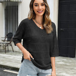 Zeagoo Women's Crochet Off The Shoulder Hollow Out Knit Tops
