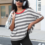 Zeagoo Women Short Sleeve T Shirts Round Neck Oversized Tee