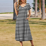 Zeagoo Floral Dress Short Sleeve Beach Dress