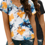 Zeagoo Women Casual Soft V Neck Basic Tee Tops