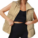 Zeagoo Women Puffer Vest Winter Warm Zip Up Padded Outerwear