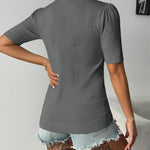 Zeagoo Short Sleeve Sweaters Soft Casual V Neck Pullover Tops