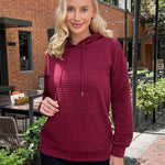 Zeagoo Hoodie Oversize Hoodie Casual Waffle Pullover (DE Only)