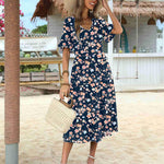 Zeagoo Summer Dresses Midi Tiered Casual Dress