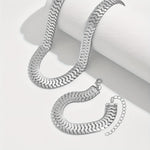 SPRING & SUMMER NECKLACE SET – POLISHED METAL FINISH