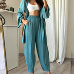 Zeagoo Women's Chic Cardigan Casual Two Piece Set