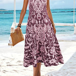 Poppy Baxter | Bohemian Printed Midi Dress For Women
