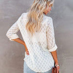 Zeagoo Long Sleeve Button Up Shirt Summer Sheer Tulle Top for Women Casual Loose Business Casual 2026 | Under