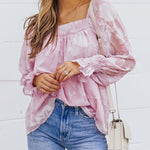 Zeagoo Ruffle Sleeve Solid Color Pullover Square Neck Chiffon Top for Women Cute Summer Casual 2026 | Under $40