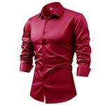 Valerio Satin Stretch Shirt