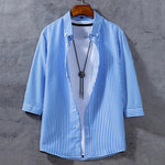 Arden Stripe Three Quarter Sleeve Shirt
