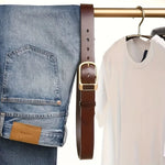 Sterling Cowskin Buckle Belt