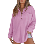 Frances | Waffle-Texture Tunic Blouse