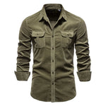Well-Fit Organic Cotton Corduroy Shirt