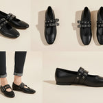 Ivy | Double Buckle Flats
