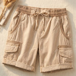 Paloma Cotton Blend Cargo Shorts
