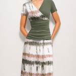 Zeagoo Women's Casual V Neck Short Sleeve Sundress Loose Flowy Print Tunic Beach Dresses