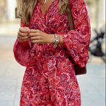 Charlotte Turner | Printed Boho Midi Dress For Women